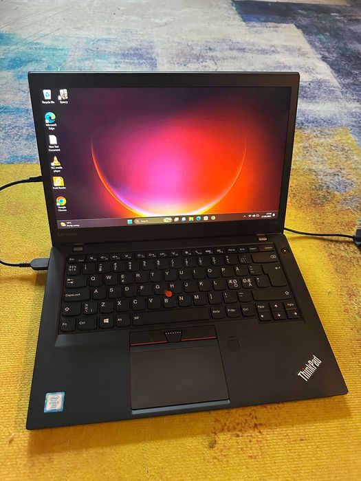 laptop Lenovo Thinkpad T470s, i7 gen 6, ram 12 gb, ssd 120