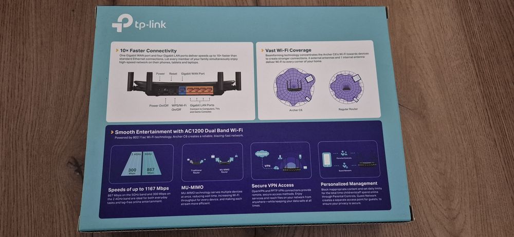 Router wifi TP-LINK AC 1200 Arcer c6 utilizat