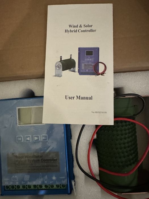 Controler Hibrid Eolian & Solar MPPT (Wind & Solar Hybrid Controller) 12V / 24V / 48V AUTO + Rezistență Dump Load