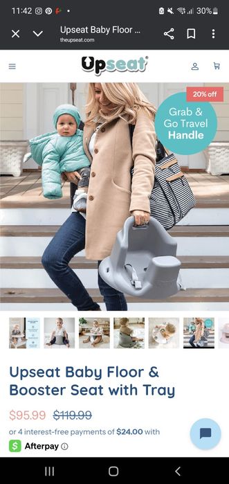 Scaun bebeluș cu tava inclusa, Ergonomic din SUA