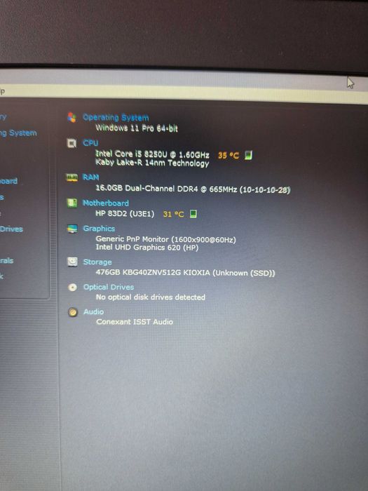 Hp Pro 640 | i5-8250U | 16GB | 512GB |