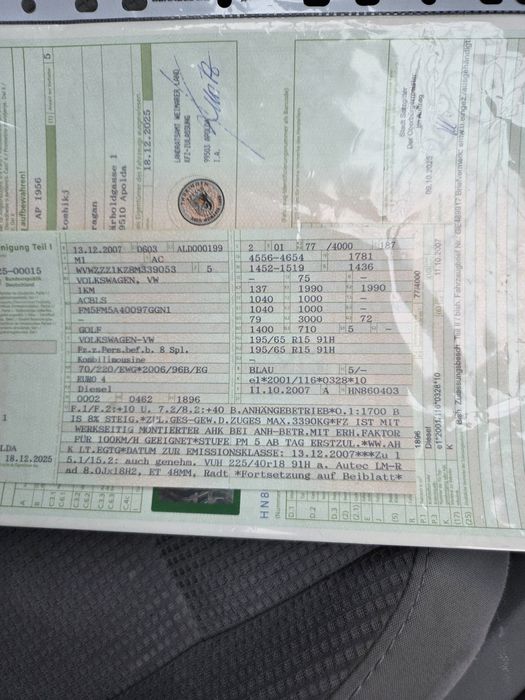 Vw golf 1.9 tdi fabricație 2008