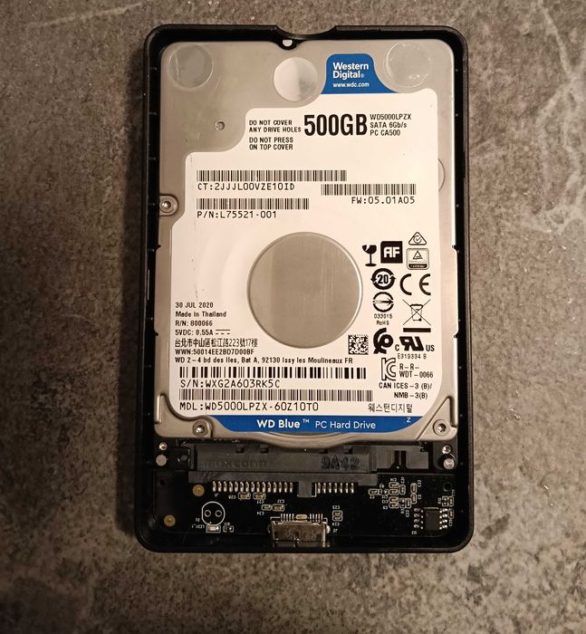 Hard Disk Extern 2.5" (BackUP) USB 3.0, 500GB