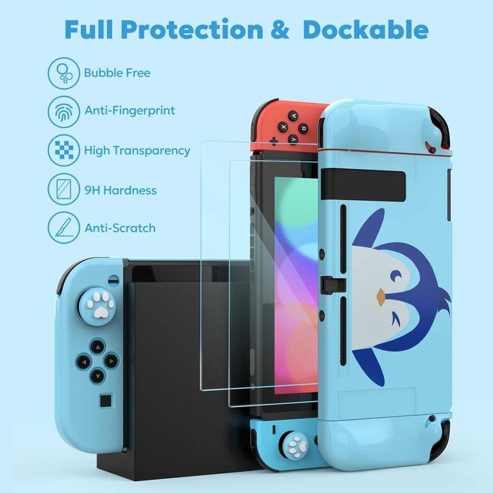 Защитен калъф за Nintendo Switch протектор за екран и много аксесоари