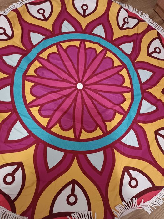 Кръгла плажна хавлия,кърпа нова микрофибъра