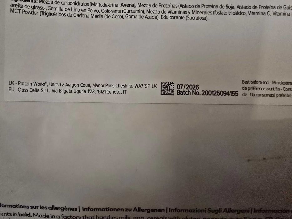 Protein Works Vegan Mass Gainer - Banana Smooth/ Salted caramel