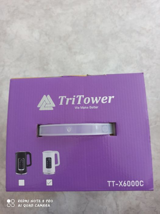 Чайник TriTower сенсорный белый новый