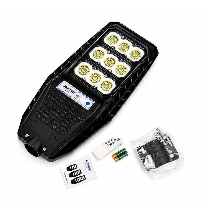 Соларна LED лампа 300W със сензор за движение и дистанционно