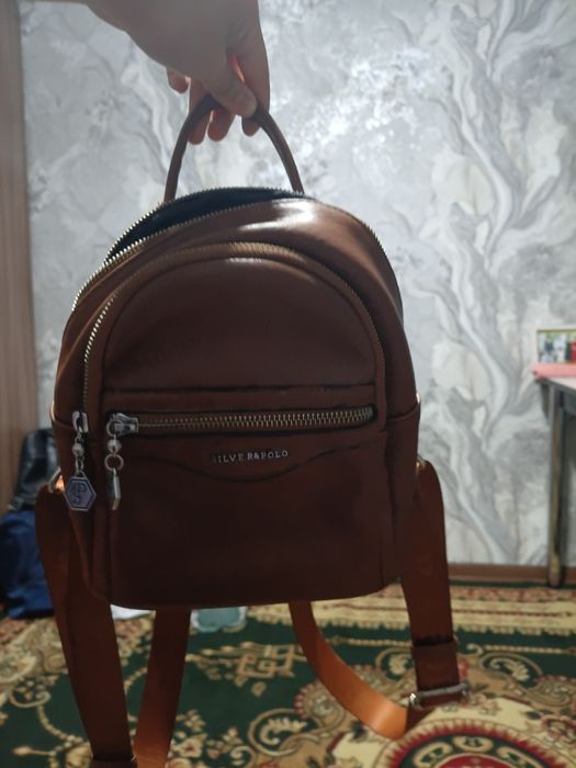 Стильный коричневый рюкзак (мини)