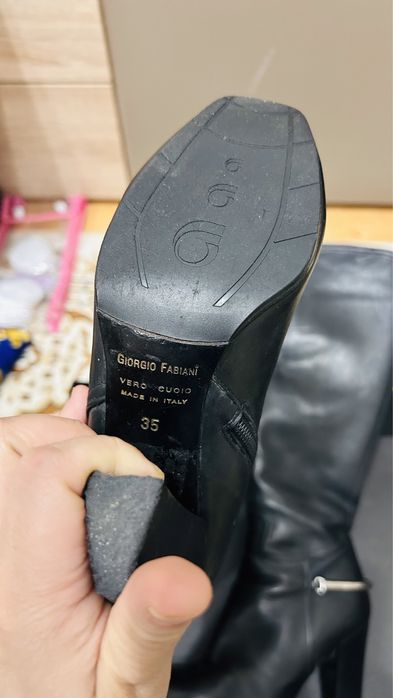 Продам сапоги зимние, кожа