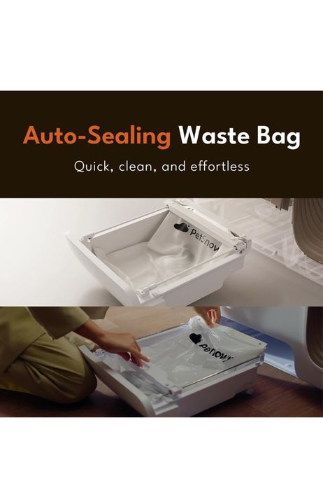 Cutie, Cusca PetSnowy pentru pisici cu autocuratare+ deodorizant, Noua