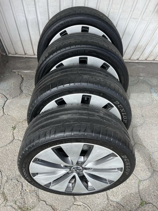 Jante aliaj 5x112mm, anvelope vara 225/40 R18, VW Golf 5/6/7/8, Touran, Eos, Jetta