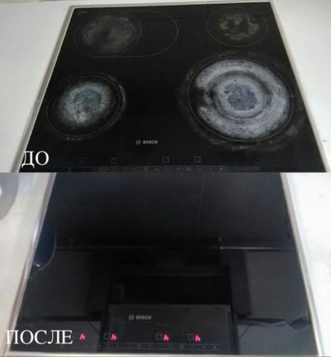 Чистка электро плиты