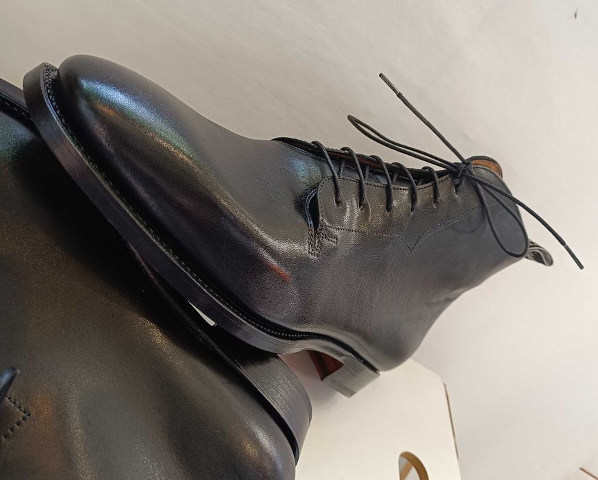 Ghete lace up de lux 43 44 43 R. M. Williams NOI lucrate manual piele