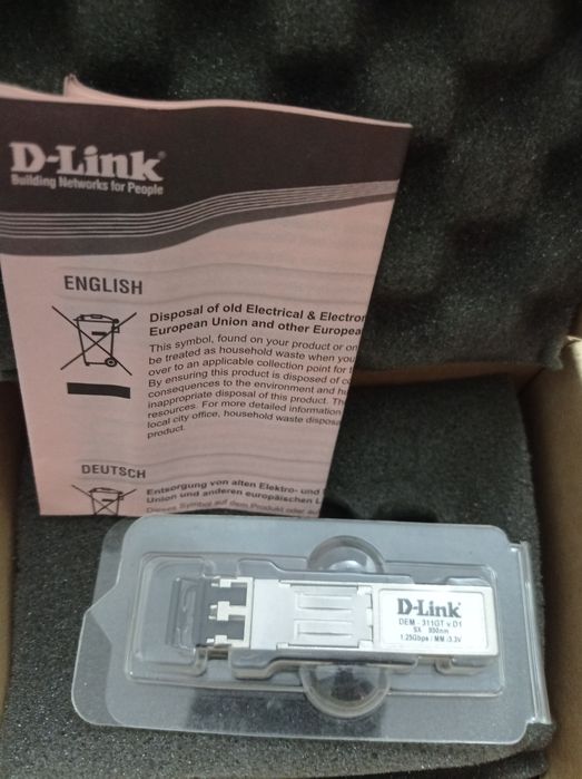 D-Link SFP-трансивер DEM-311GT с 1 портом 1000Base-SX
