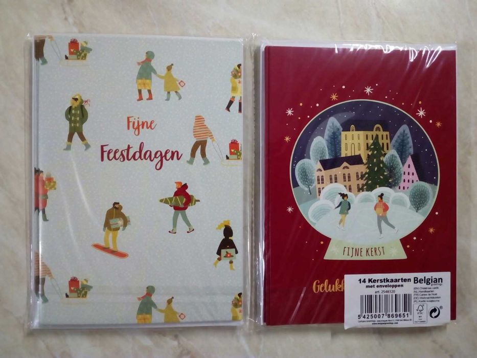 Поздравителни картички за Рожден ден и др.Коледни картички с пликове.