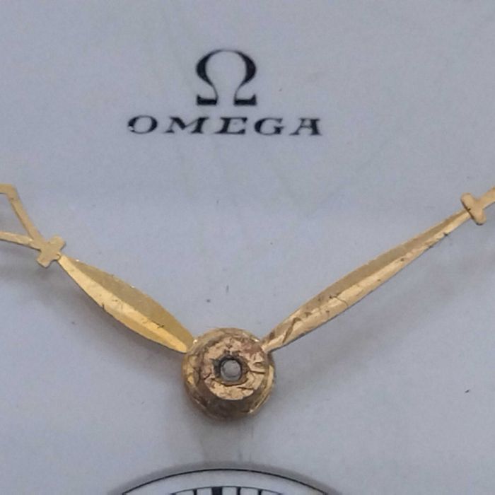 Ω OMEGA джобен, златен 14к, с кутия, идеален - колекционерски