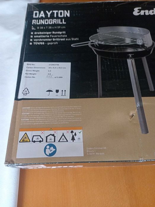 Сглобяемо мобилно барбекю DAYTON RUNDRIL