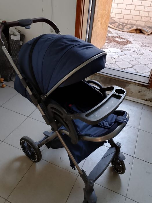 Коляска детская синяя