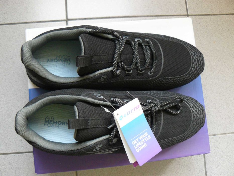 Pantofi Sport Barbati LOTTO KIBRA AMF Noi,Originali,Negru,Marime 45,5