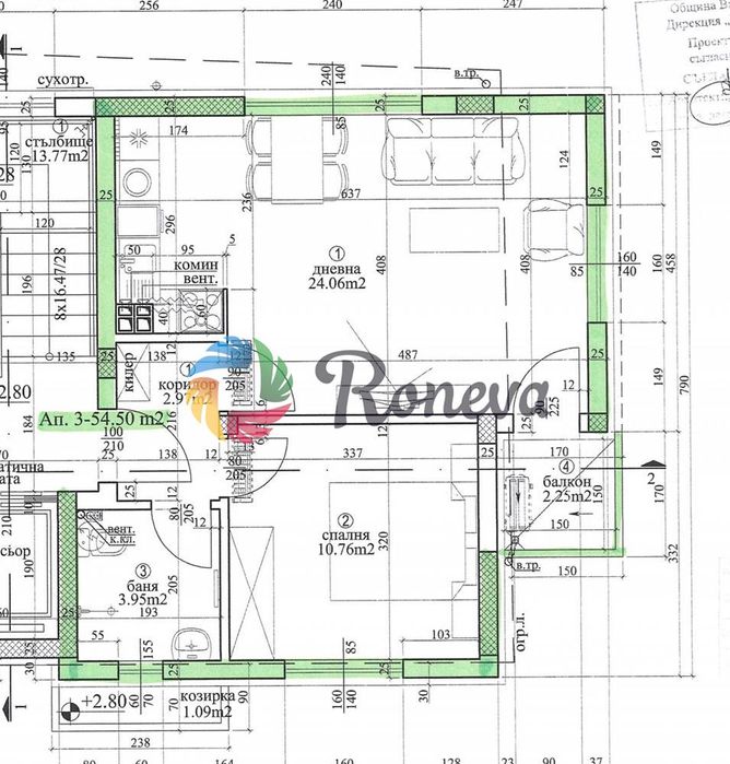 Продава се Двустаен апартамент в Варна, Галата -  кв.м за 982 €/кв.м - Снимка #1