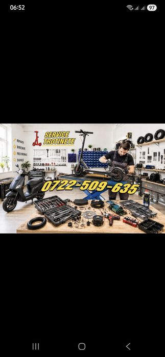 Service Specializat Reparatii Trotinete/Scutere: Piese Originale•Calitate Garantata