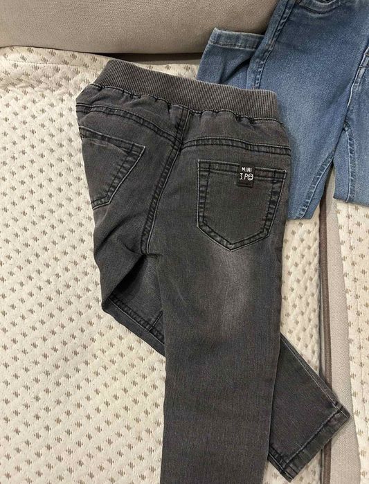 Дънки и панталони сини и сиви за момче 98 см 4 години