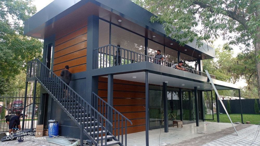 здание из контейнеров kontener