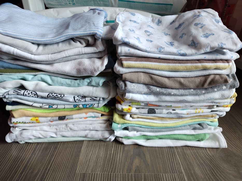 Lot Bady cu mânecă scurtă si stil maieu 0-9 luni