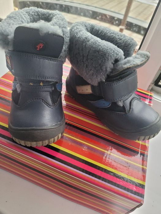Детские сапожки, кожаные, состояние отличное