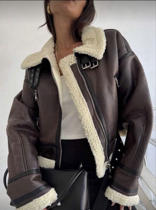 Дамско яке в кафяво Zara