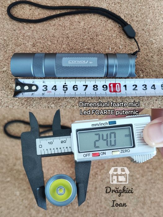 Convoy S2+ Mini lanterna PROFESIONALA cu Led SST40 1800 lumeni