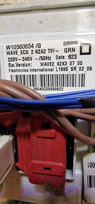 Placa mașina de spălat rufe  Whirtpool  8 kg 1400 rot/minut Clasa