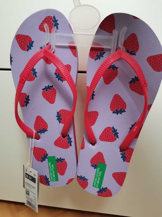 Джапанки Benetton НОВО Бенетон №38 провипоплъзгаща подметка Italy