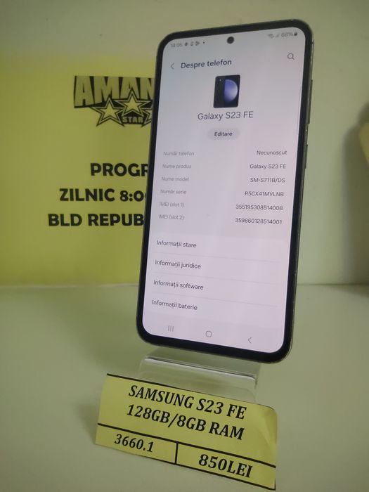 Samsung S23 Fe 128Gb(efn)