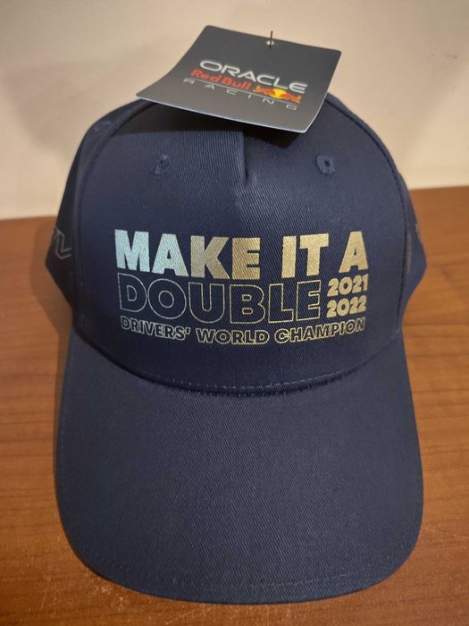 Red Bull RACING Verstappen F1 шампионска Шапка, тъмносиня