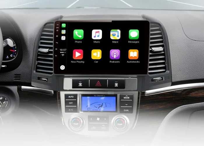 Navigatie Android Hyundai Santa Fe , Carplay si Android auto + Camera