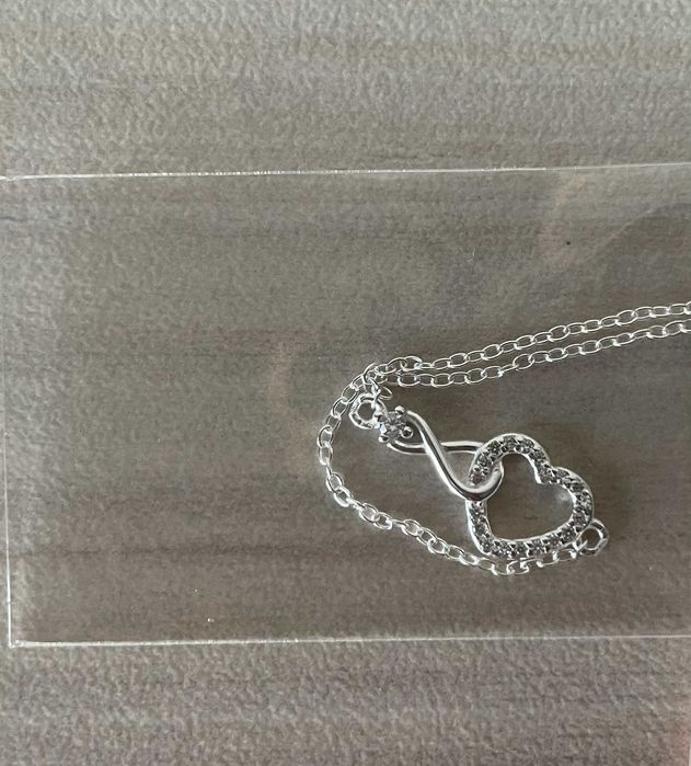 Ново! Сребърно дамско колие