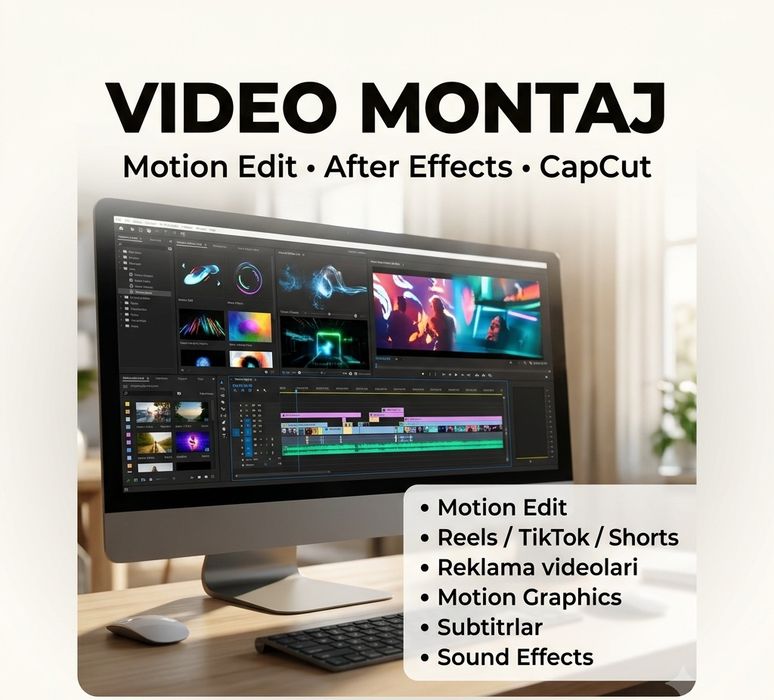 Video montaj va Motion Edit — After Effects, CapCut