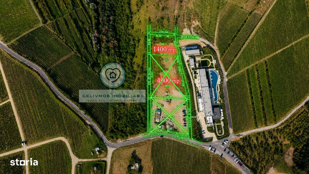 Teren 1400 mp Bucov | La limita Hill House Resort Bighilin