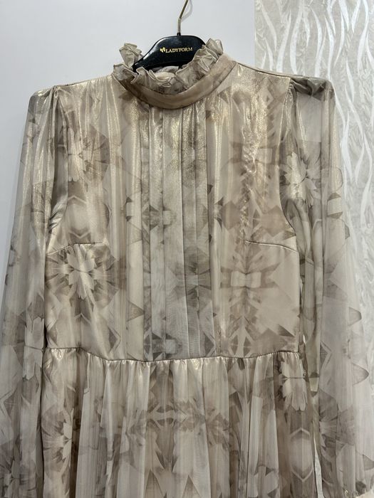 Платье лазер шифон