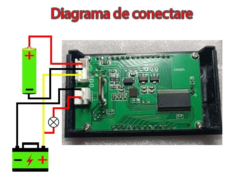 Voltmetru digital Ampermetru Wattmetru 0-50V 5A