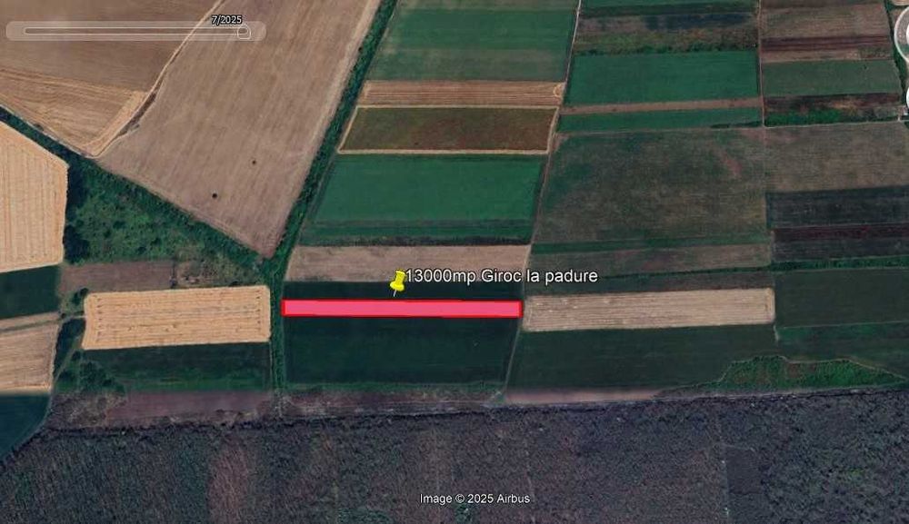 PROPRIETAR – Teren 34.600 mp (3,46 ha) lângă Pădurea Giroc și Mănăstirea Șag | Investiție