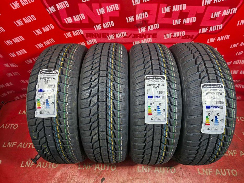 4 ANVELOPE M+S IARNA  - 225/60/18 104V XL - SUV GENERAL - NOU - DOT 2022 ! SUPER PRET !