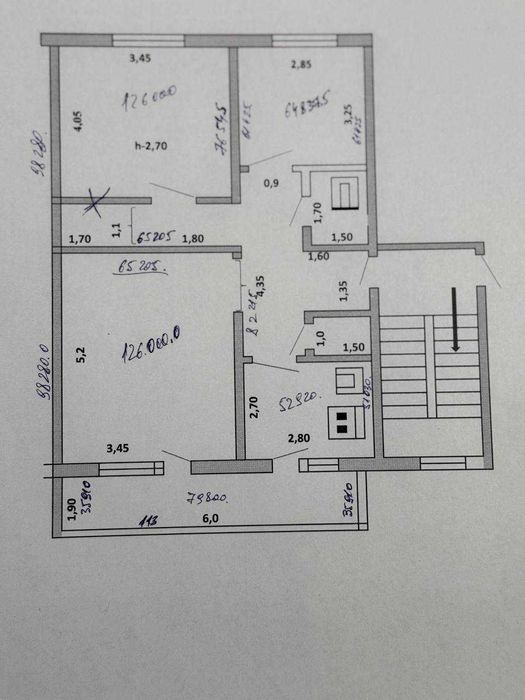Срочно 3 хонали квартира сотилади