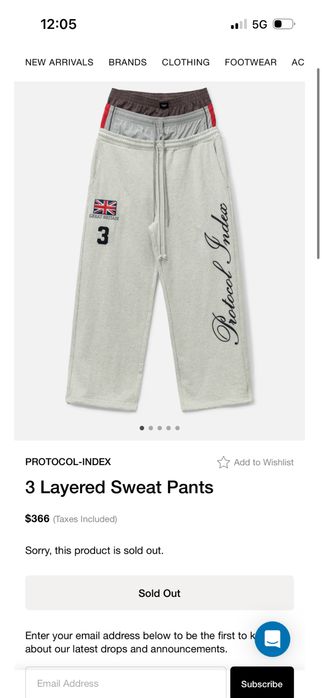 Protocol index 3 layer sweat pants