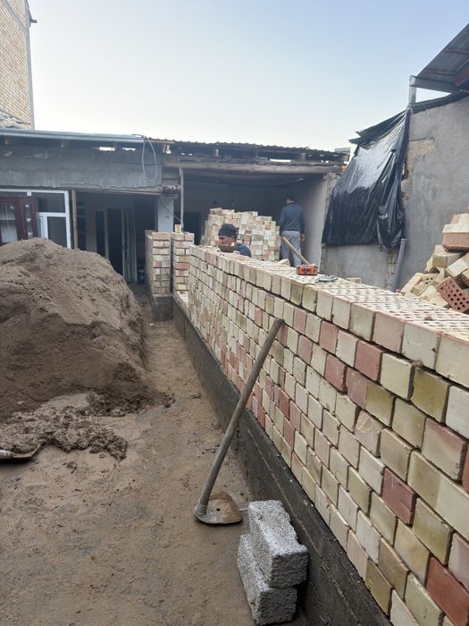 Шлакаблок териш ва уй куриш хизмати