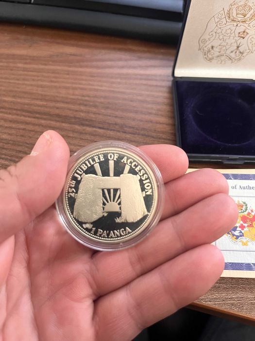 Екзотична и изключително рядка юбилейна монета с номинал 1 Паанга (1 Pa'anga)