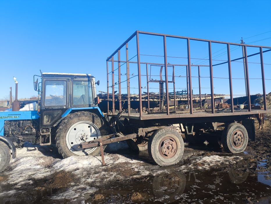 Мтз 80 2002 г.в с телегой