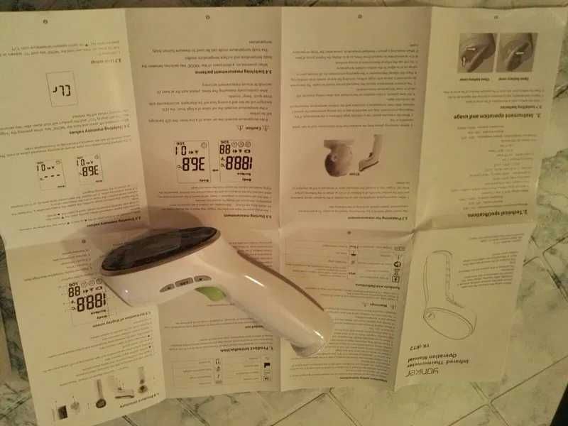 Безконтактен термометър, LCD дисплей, 2 модела, инфраред термометър